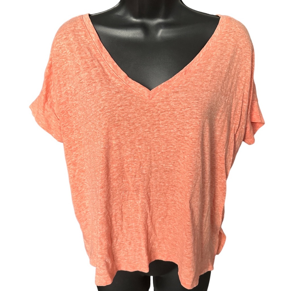 FOREVER 21 Oversized Shortsleeved Top with Large Deep-V Open Back